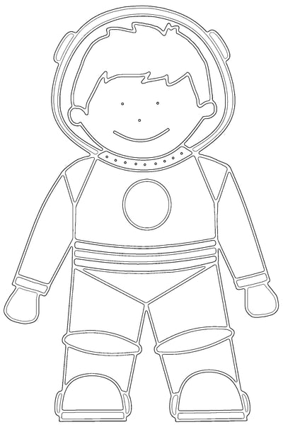 Free Astronaut Printable Colouring In Picture-Storklings-Storklings